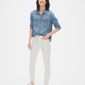 Gap Denim Western Shirt Sz Medium